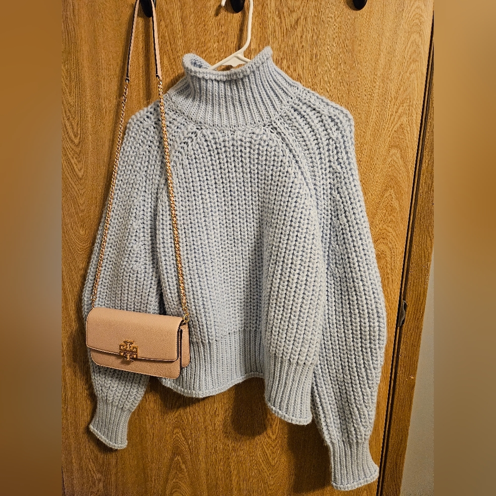 H&M Baby Blue Chunky Knitted Sweater